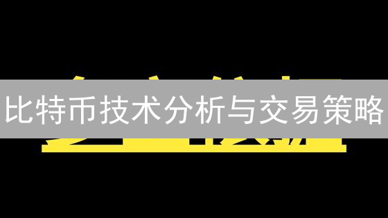 比特币技术分析与交易策略：驾驭加密货币波动