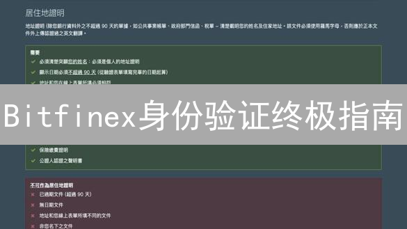 Bitfinex身份验证终极指南：3步解锁更高交易权限！
