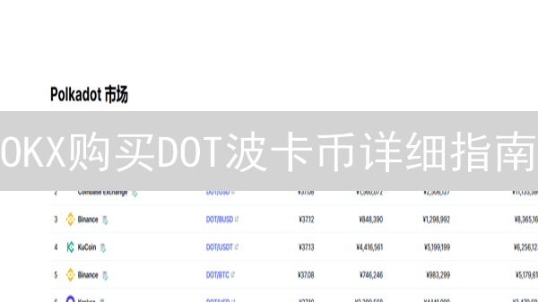 OKX购买DOT波卡币详细指南：注册、验证与交易步骤